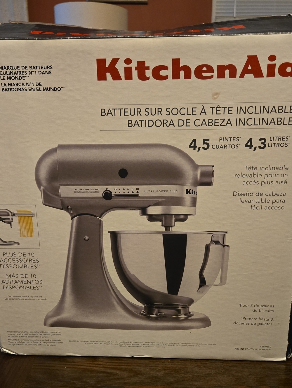 KitchenAid Silver Tilt-Head Stand Mixer